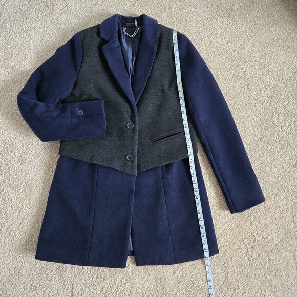 Faux vest colorblock coat - Picture 4 of 13